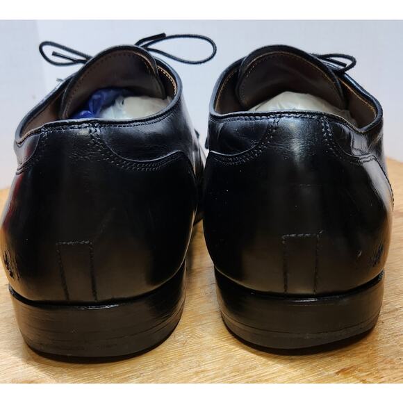 Alden 971 Oxfords Size 12 Black Leather Cap Toe Made USA Needs Refurbished main image 12